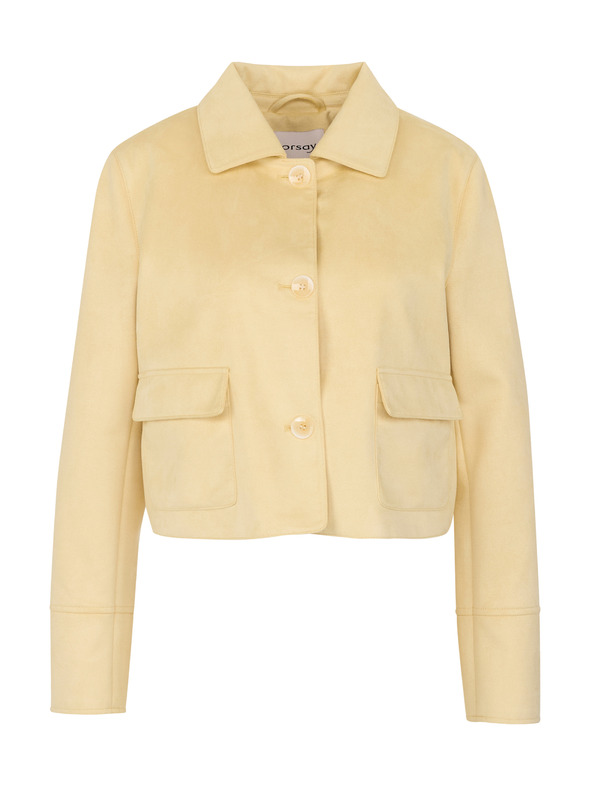 Orsay Žlutá dámská bunda v semišové úpravě ORSAY