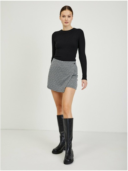 Orsay Černá dámská vzorovaná sukně/kraťasy ORSAY