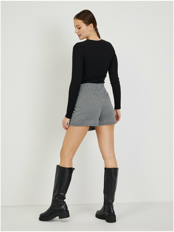 Orsay Černá dámská vzorovaná sukně/kraťasy ORSAY