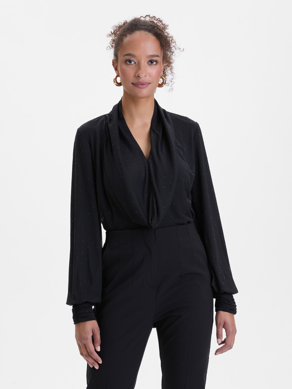 Orsay Černá dámská halenka s kamínky ORSAY