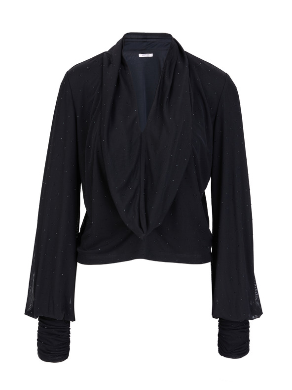 Orsay Černá dámská halenka s kamínky ORSAY