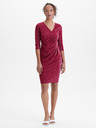 Orsay Vínová dámské šaty ke kolenům ORSAY