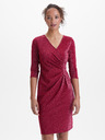 Orsay Vínová dámské šaty ke kolenům ORSAY