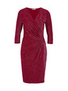 Orsay Vínová dámské šaty ke kolenům ORSAY