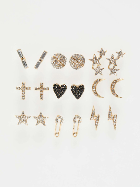 Moodo Sada náušnic ve zlaté barvě Moodo