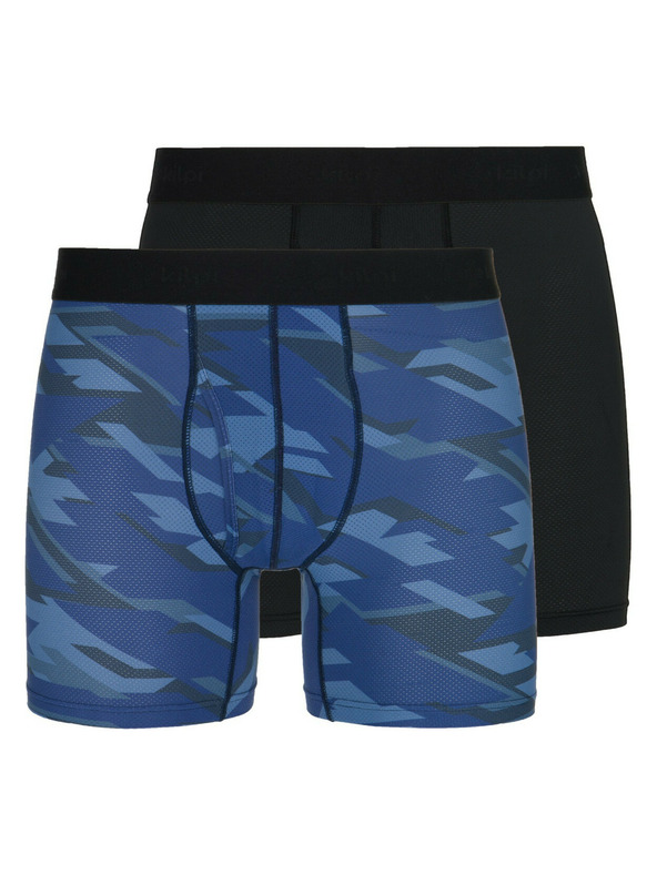 Kilpi Sada dvou pánských funkčních boxerek v modré a černé barvě Kilpi Nett