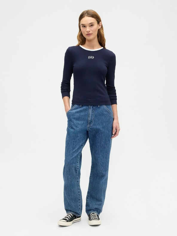 GAP Žebrované tričko s logem GAP