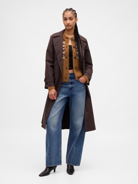 GAP Oversize kardigan Fair Isle s příměsí vlny GAP