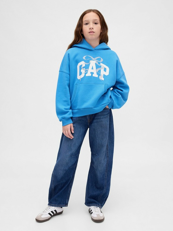 GAP Dětská oversize mikina Logo VintageSoft GAP