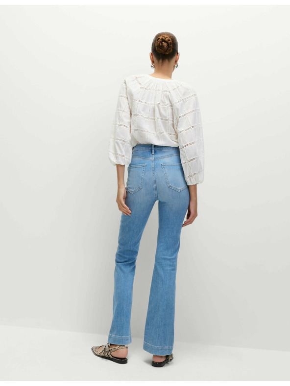 Marks & Spencer Modré dámské džíny s vysokým pasem Marks & Spencer