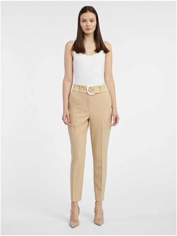 Orsay Béžové dámské kalhoty ORSAY