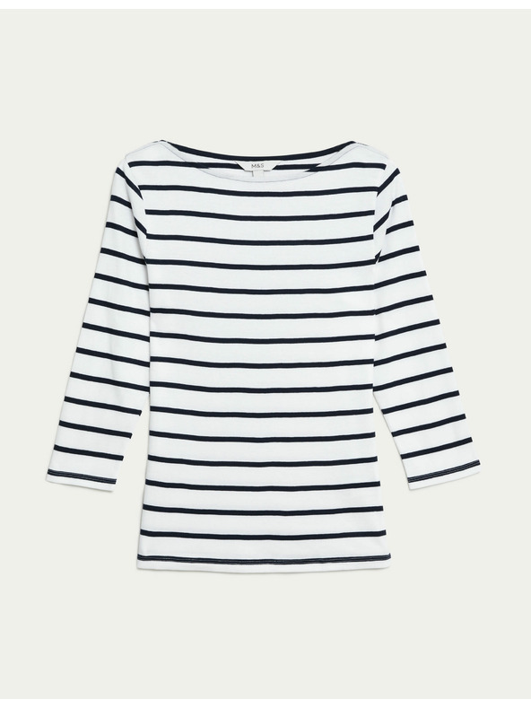 Marks & Spencer Černo-bílé dámské pruhované tričko Marks & Spencer