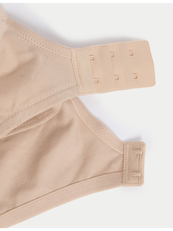 Marks & Spencer Sada tří dámských push-up podprsenek v béžové, bílé a černé barvě s kosticemi Marks & Spencer