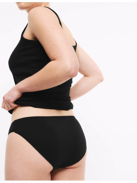 Marks & Spencer Bikini kalhotky z bavlny s lycrou®, 5 ks v balení Marks & Spencer černá