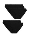 Marks & Spencer Bikini kalhotky z bavlny s lycrou®, 5 ks v balení Marks & Spencer černá