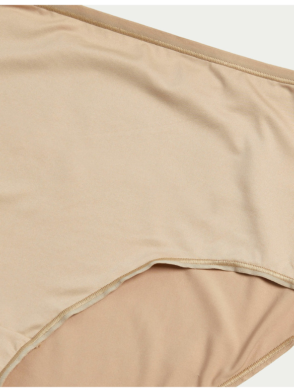 Marks & Spencer Kalhotky do pasu z mikrovlákna, bez viditelného lemu, 5 kusů v balení Marks & Spencer béžová