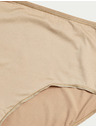 Marks & Spencer Kalhotky do pasu z mikrovlákna, bez viditelného lemu, 5 kusů v balení Marks & Spencer béžová