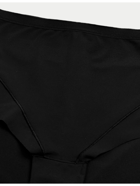 Marks & Spencer Lehce stahující kalhotky bez viditelného lemu s vysokým pasem, 2 ks v balení Marks & Spencer černá