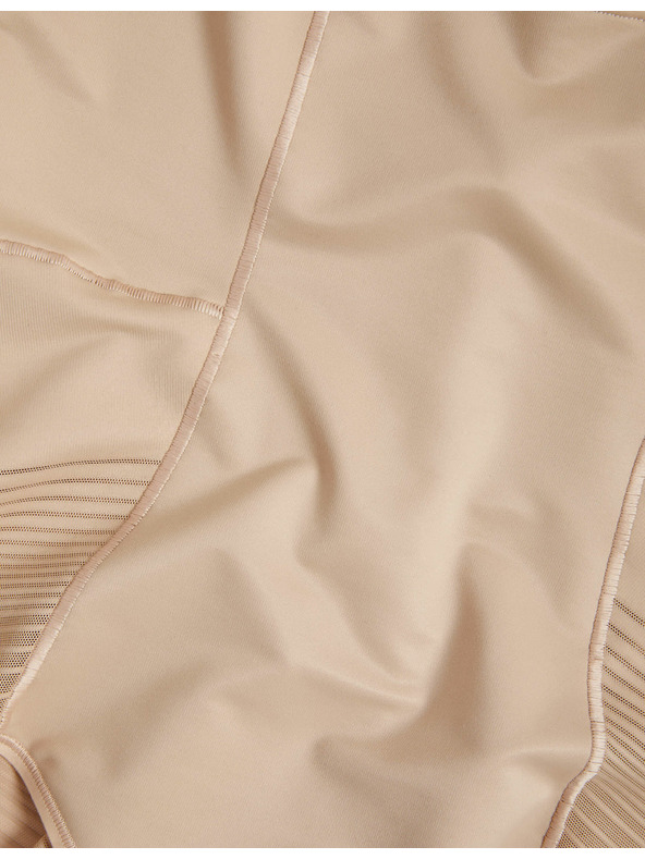 Marks & Spencer Průsvitné pruhované zpevňující body Wear Your Own Bra Body Marks & Spencer béžová