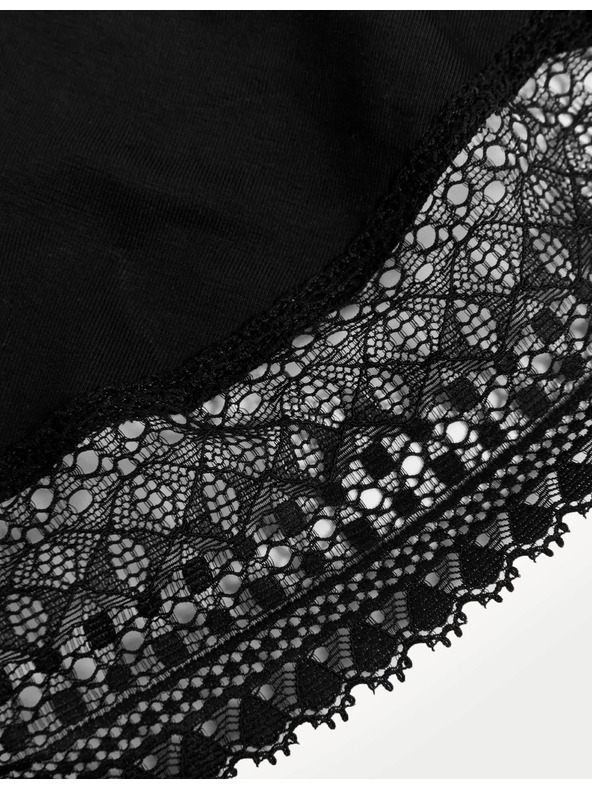 Marks & Spencer Černé dámské stahující body s krajkou Marks & Spencer Secret Support™