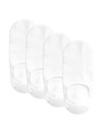 Marks & Spencer Bavlněné nízké ponožky Trainer liner, sada 4 párů Marks & Spencer bílá