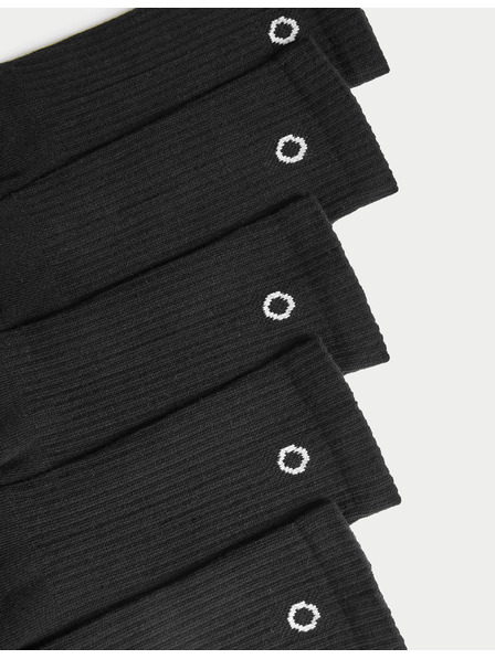 Marks & Spencer Sada pěti párů dámských ponožek v černé barvě Marks & Spencer