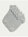 Marks & Spencer 5 párů bezešvých kotníkových ponožek Marks & Spencer šedá