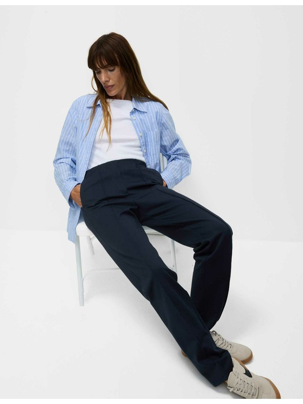 Marks & Spencer Tmavě modré dámské kalhoty Marks & Spencer