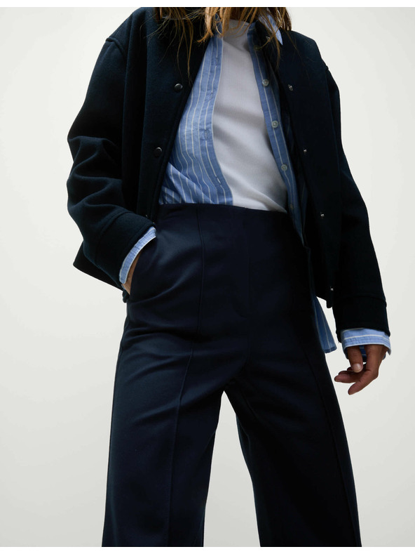 Marks & Spencer Tmavě modré dámské kalhoty Marks & Spencer