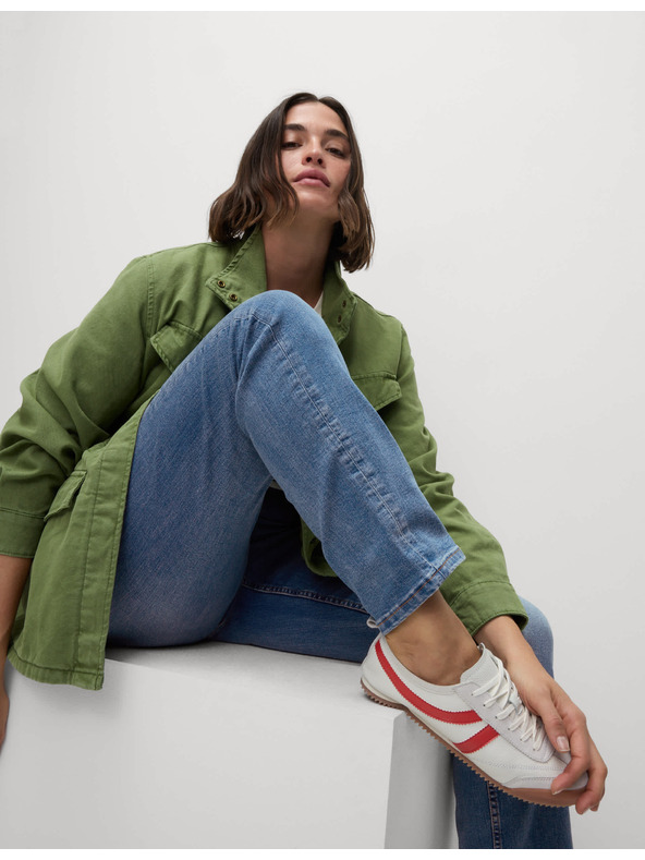 Marks & Spencer Modré dámské straight fit džíny Marks & Spencer