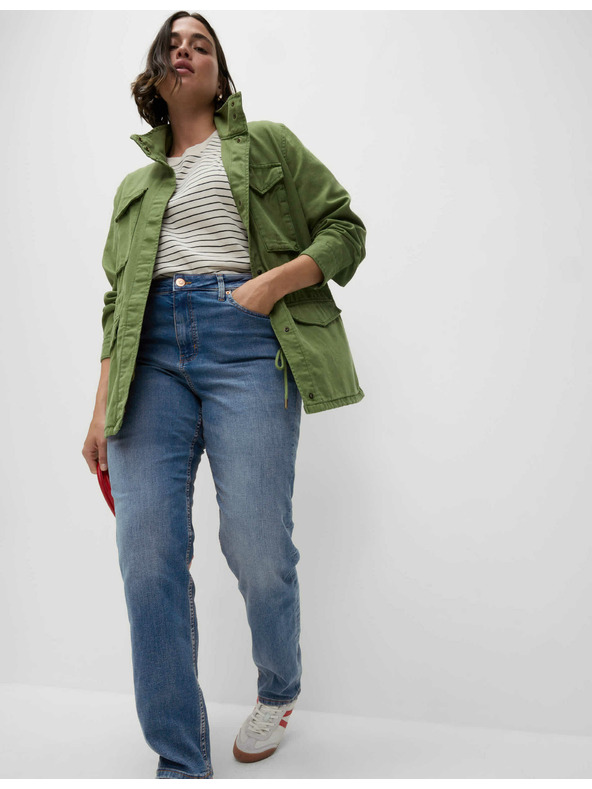 Marks & Spencer Modré dámské straight fit džíny Marks & Spencer