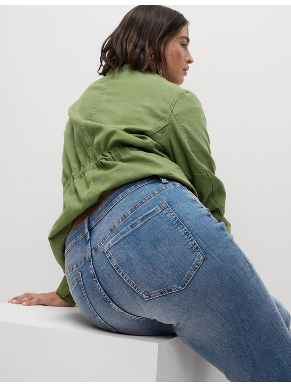 Marks & Spencer Modré dámské straight fit džíny Marks & Spencer