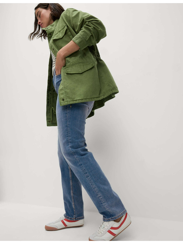 Marks & Spencer Modré dámské straight fit džíny Marks & Spencer