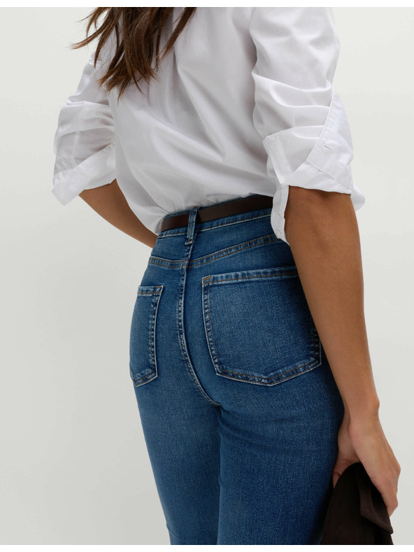 Marks & Spencer Modré dámské flared džíny Marks & Spencer