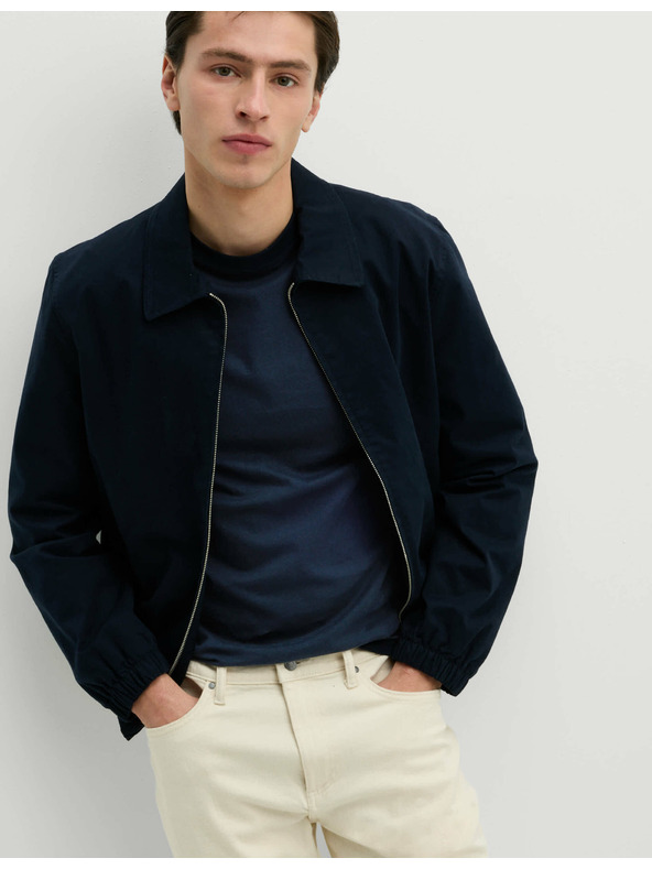 Marks & Spencer Tmavě modré pánské basic tričko Marks & Spencer