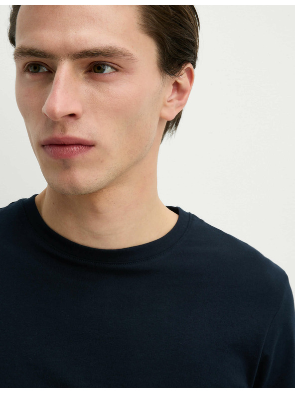 Marks & Spencer Tmavě modré pánské basic tričko Marks & Spencer