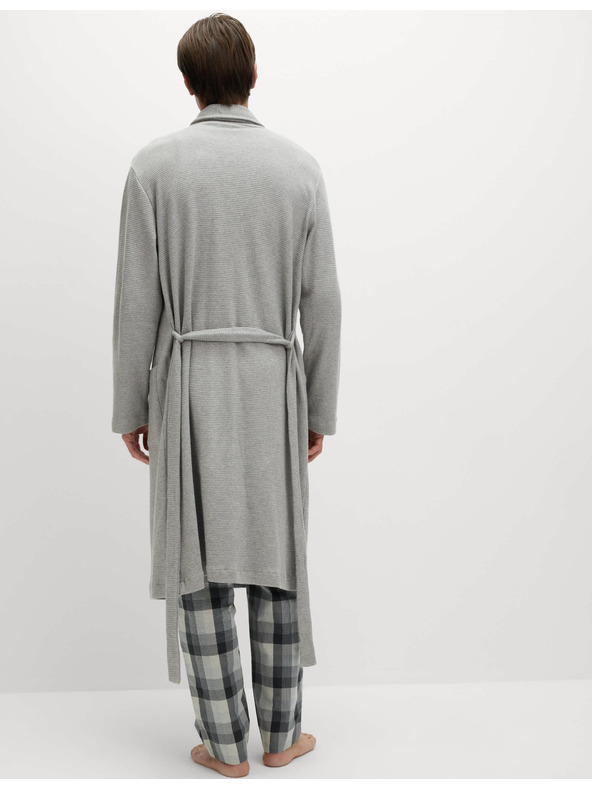 Marks & Spencer Šedý pánský lehký župan Marks & Spencer