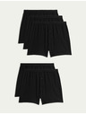 Marks & Spencer Bavlněné žerzejové boxerky s technologií Cool & Fresh™, 5 ks Marks & Spencer černá