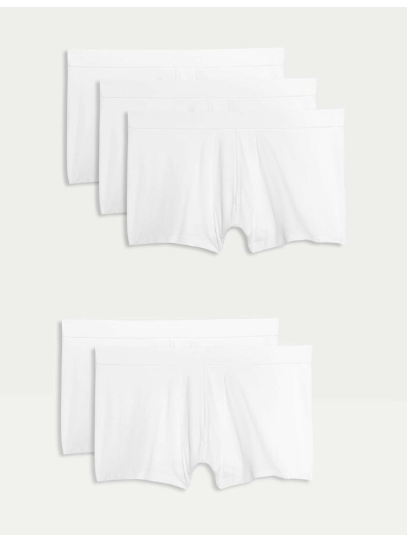 Marks & Spencer Sada pěti pánských boxerek v bílé barvě Marks & Spencer