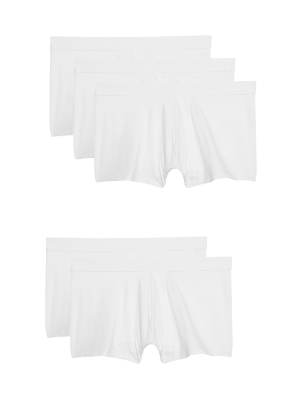 Marks & Spencer Sada pěti pánských boxerek v bílé barvě Marks & Spencer