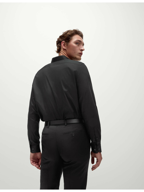 Marks & Spencer Černá pánská bavlněná košile Marks & Spencer