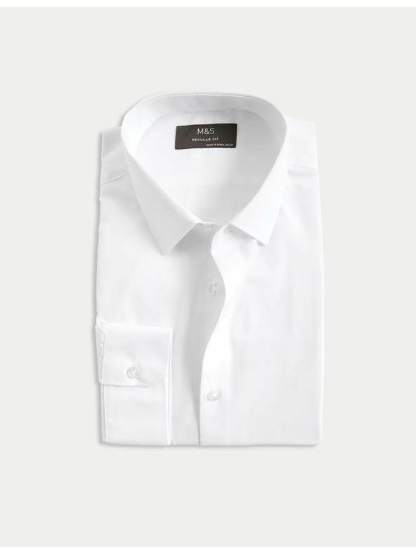 Marks & Spencer Košile normálního střihu, snadné žehlení Marks & Spencer bílá