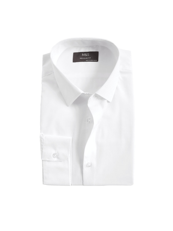 Marks & Spencer Košile normálního střihu, snadné žehlení Marks & Spencer bílá