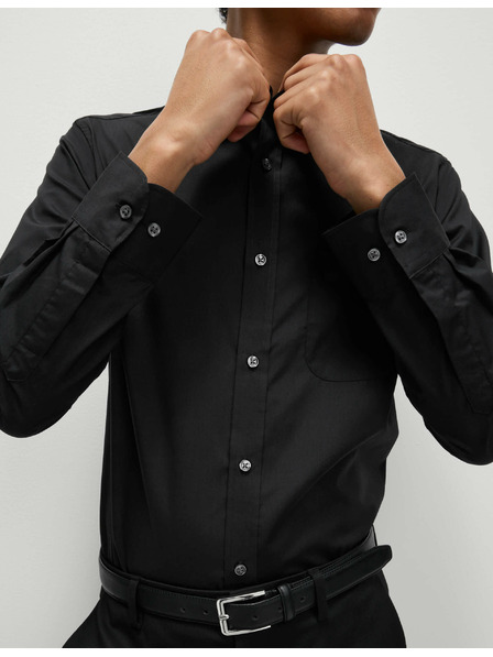 Marks & Spencer Košile úzkého střihu s dlouhým rukávem, 3 kusy v balení Marks & Spencer černá