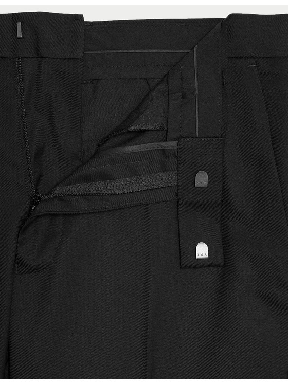 Marks & Spencer Černé pánské formální kalhoty Marks & Spencer