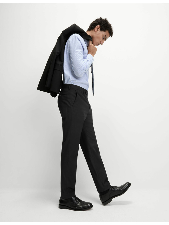 Marks & Spencer Černé pánské oblekové kalhoty Marks & Spencer