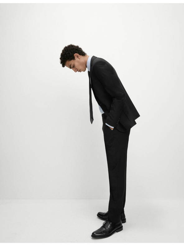 Marks & Spencer Černé pánské strečové sako Marks & Spencer