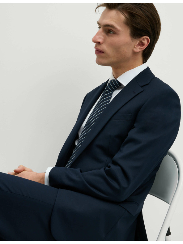 Marks & Spencer Tmavě modré pánské oblekové sako Marks & Spencer