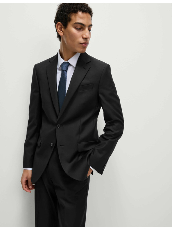 Marks & Spencer Černé pánské oblekové sako Marks & Spencer