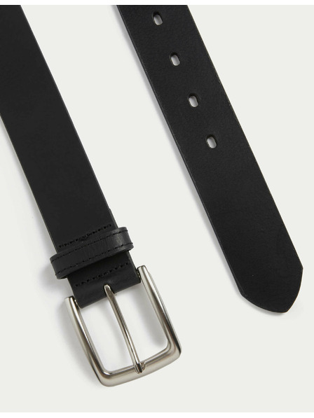 Marks & Spencer Černý pánský kožený pásek Marks & Spencer